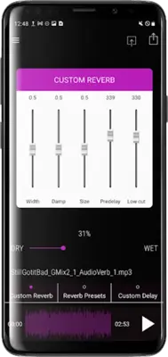 AudioVerb Add Reverb to Audio android App screenshot 6