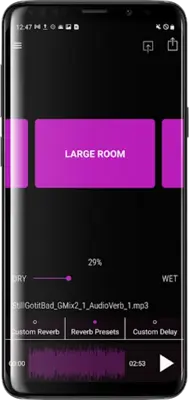 AudioVerb Add Reverb to Audio android App screenshot 7