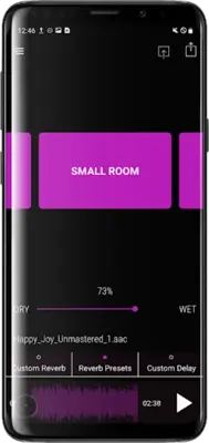 AudioVerb Add Reverb to Audio android App screenshot 8